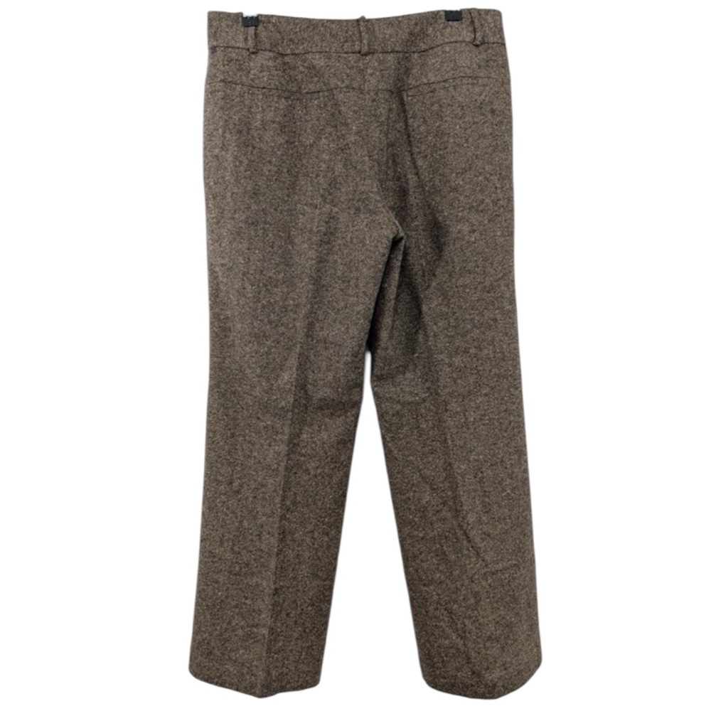 TALBOTS Vintage Wool/Silk Blend Trousers in Brown Tweed Size 10 — GORGEOUS!!! - Picture 5 of 11